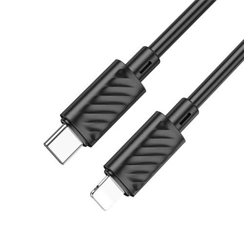 Cable USB-C a LIGHTNING 20W 1 metro 3 amp Hoco X88 Negro