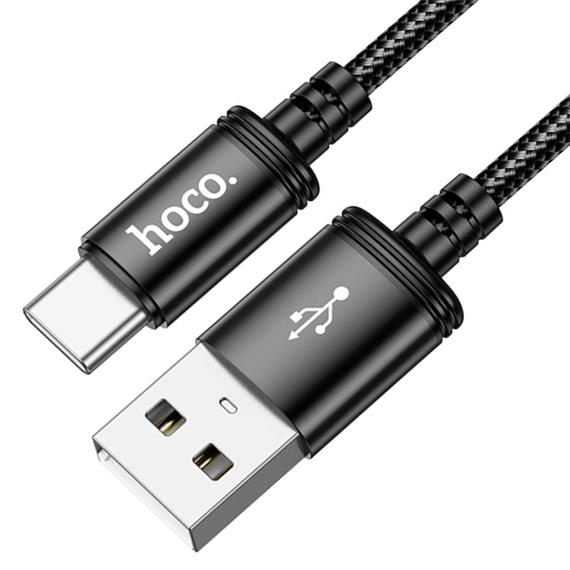 Cable Usb-A a Usb-C 3.0A 2 metros Hoco X89 Negro