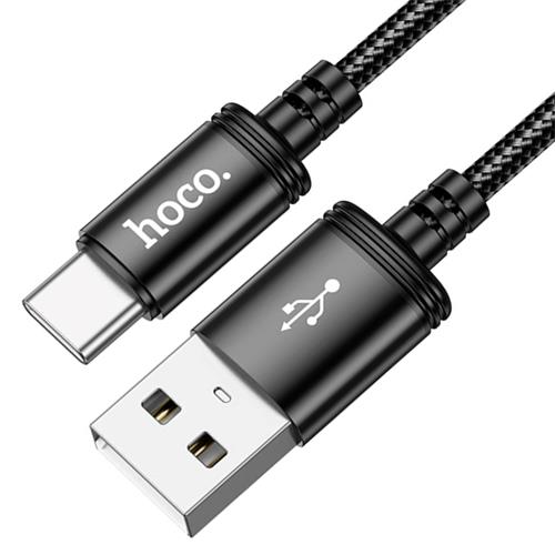 Cable Usb-A a Usb-C 3.0A 2 metros Hoco X89 Negro