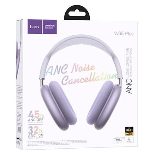 Hoco W65 Plus Happy ANC BT Headphones Purple