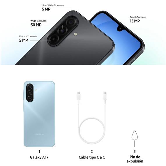 Samsung Galaxy A17 LTE 4GB 128GB Azul Claro