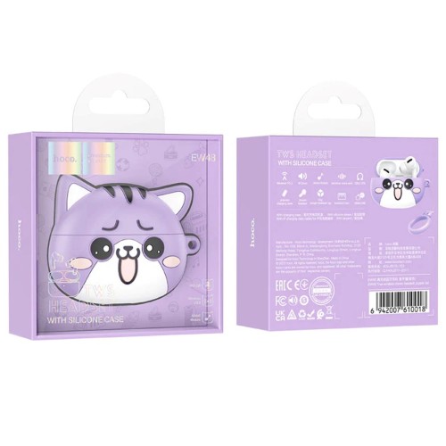 Hoco EW48 True Wireless Stereo Headset Purple Cat