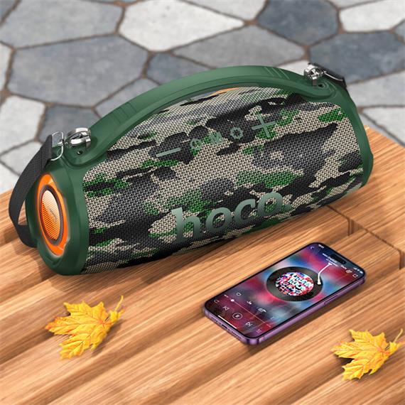 Hoco HA4 Altavoz Bluetooth 40W con Luces RGB Camuflaje