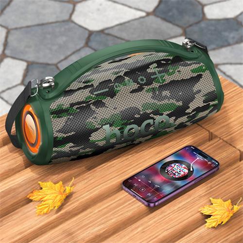 Hoco HA4 Altavoz Bluetooth 40W con Luces RGB Camuflaje