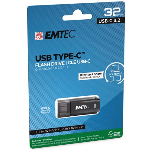 Memoria USB Type-C 3.2 32GB Emtec D400