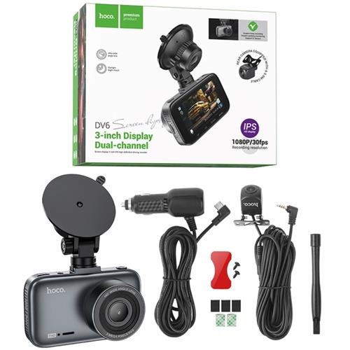 Hoco DV6 Cámara de Coche DashCam Full HD con cámara trasera