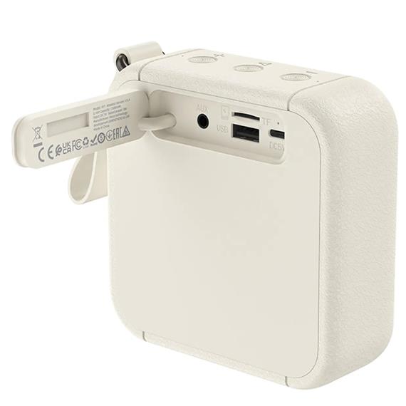Hoco HT1 Altavoz Bluetooth Retro 8W con Entrada USB Blanco