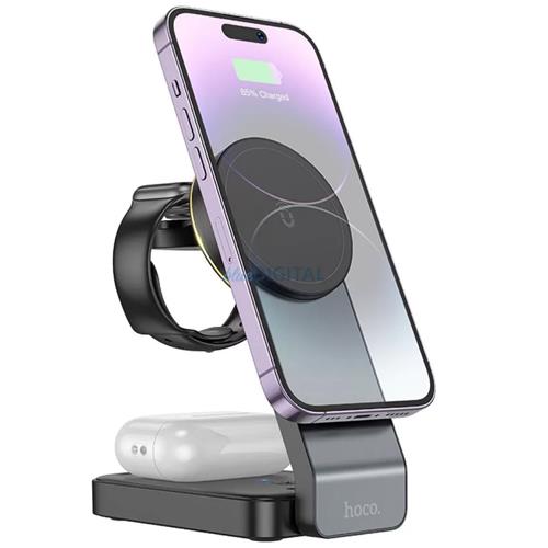 Hoco CQ3 Cargador Inalámbrico 3-1 Plegable para Apple