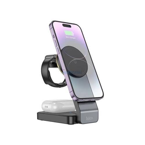 Hoco CQ3 Cargador Inalámbrico 3-1 Plegable para Apple