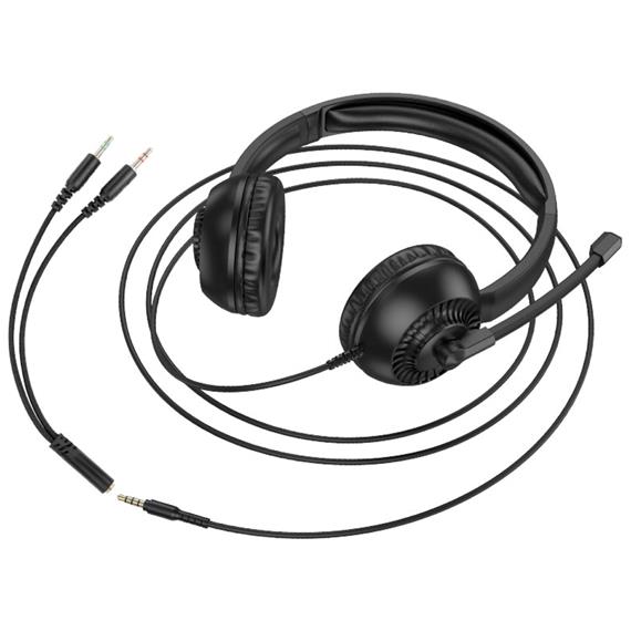Hoco W112 Auricular para Teletrabajo y Videollamadas Negro