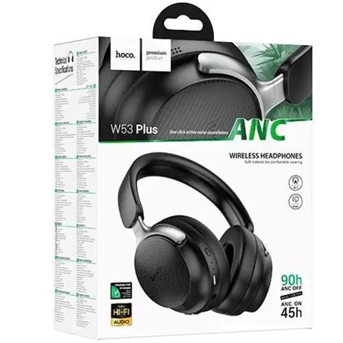 Hoco W53 Plus Auricular Inalámbrico y MicroSD con Cancelación de Ruido Negro