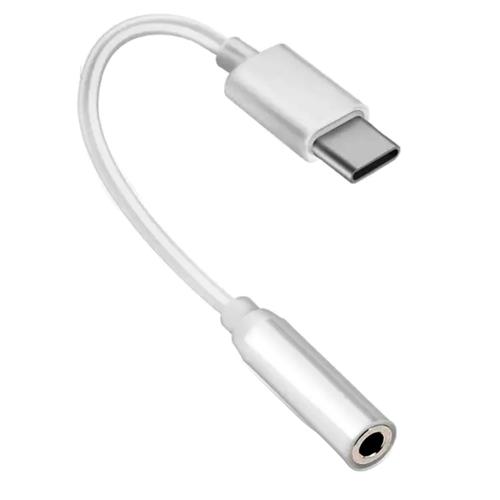 Adaptador USB-C a Jack 3.5mm Hoco LS35 Blanco
