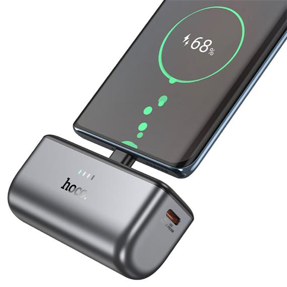 PowerBank 5.000mAh Hoco Q31 PD20 USB-C Compacto Negro