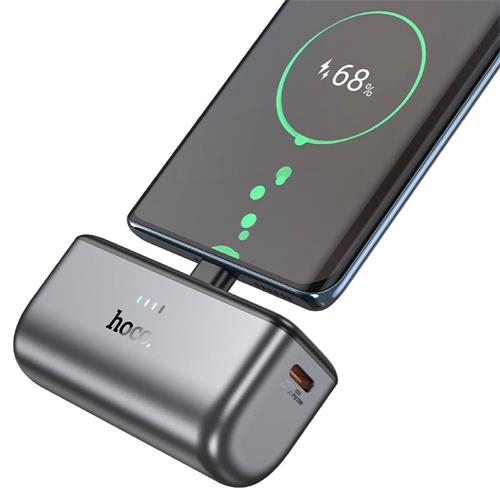 PowerBank 5.000mAh Hoco Q31 PD20 USB-C Compacto Negro
