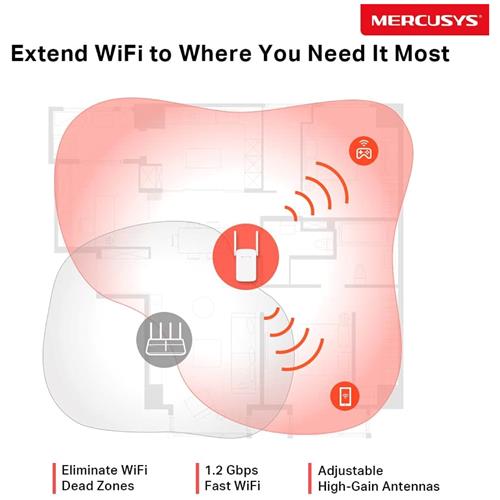 Mercusys Extensor de Red AC1200 Wi-Fi (ME30-V1)