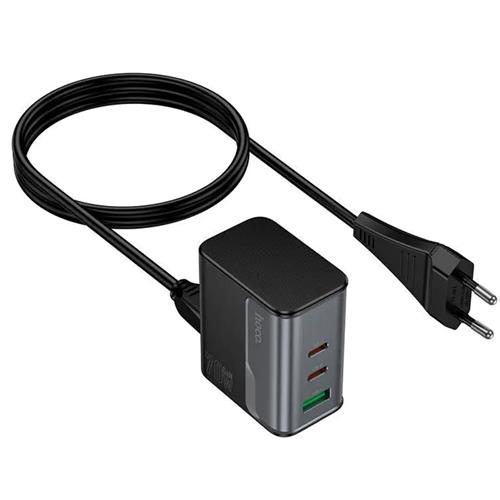 Cargador USB-A y USB-C Hoco CS76A PD70W Negro