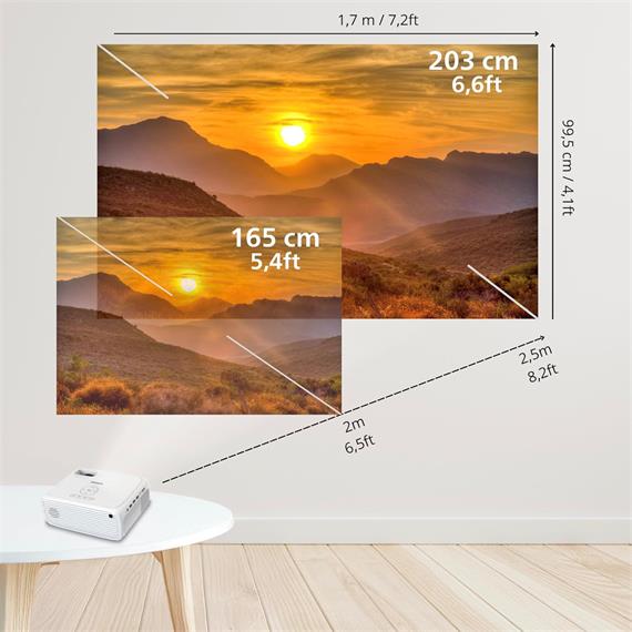 Philips Neopix 200 Proyector 1080p 200lm Hasta 80" Wifi HDMI