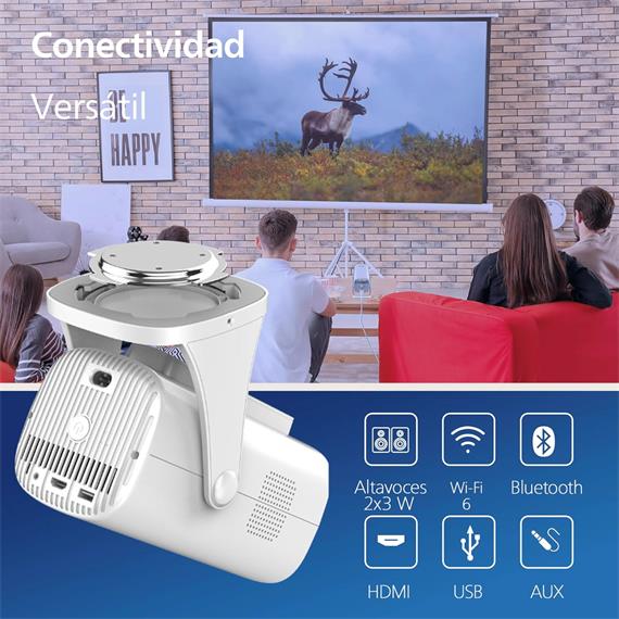 Philips Neopix 250 Proyector 1080p 250lm Hasta 80" Google TV Blanco