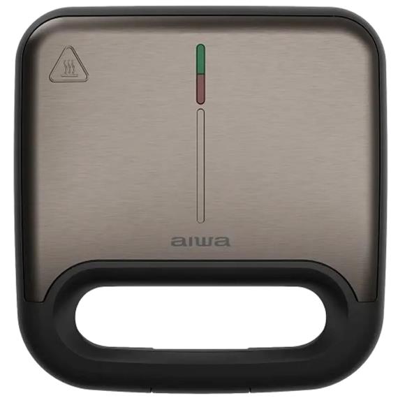 Aiwa ASM-750 Sandwichera 750W Sandwich, Grill y Gofre Acero Antihuellas