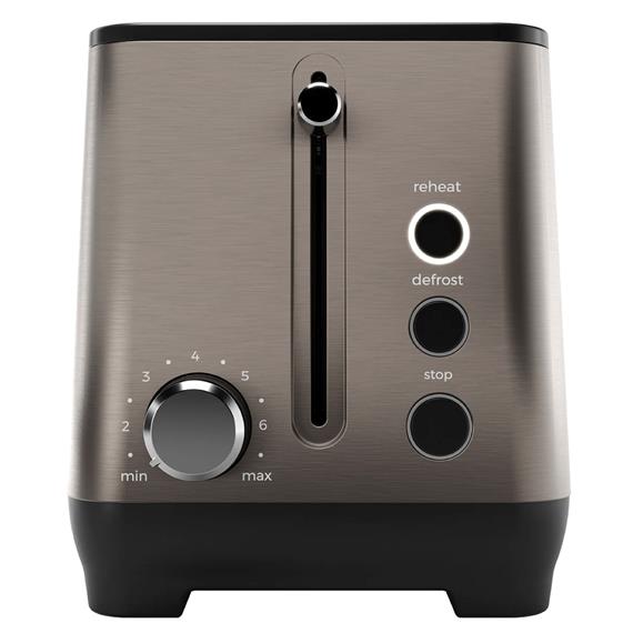 Aiwa ABT-1600 Tostadora 1.600W 2 Ranuras Extra Anchas Acero Antihuellas