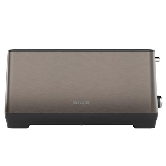 Aiwa ABT-1600 Tostadora 1.600W 2 Ranuras Extra Anchas Acero Antihuellas