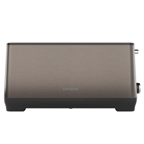 Aiwa ABT-1600 Tostadora 1.600W 2 Ranuras Extra Anchas Acero Antihuellas