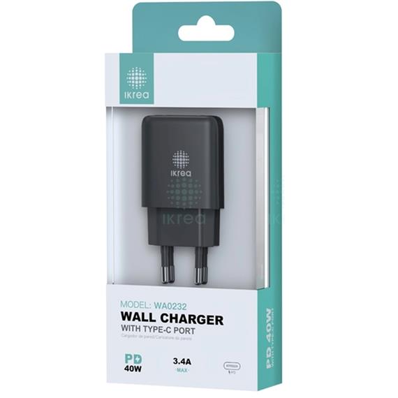 Cargador USB-C 40W sin Cable Ikrea WA0245