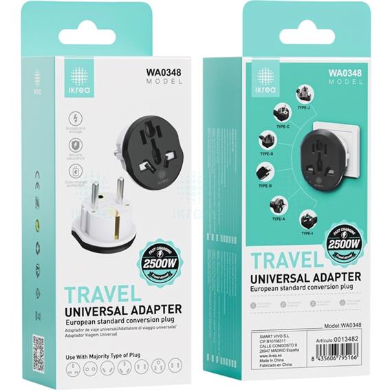Adaptador Multipaís a Europa Ikrea WA0348