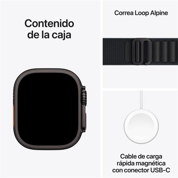 Apple Watch Ultra 3 GPS+ Cellular 49mm Black Titanium Case Black Alpine Loop M (MF0V4QL/A)