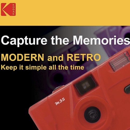 Kodak M35 Cámara Analógica 35 mm Roja