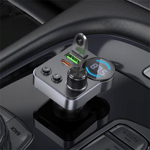 Hoco E86 Transmisor FM y BLuetooth  48W Dual Port PD30W+QC3.0