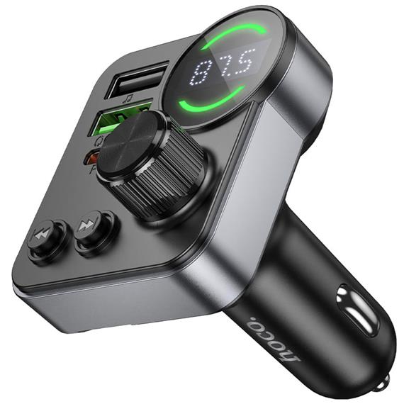 Hoco E86 Transmisor FM y BLuetooth  48W Dual Port PD30W+QC3.0