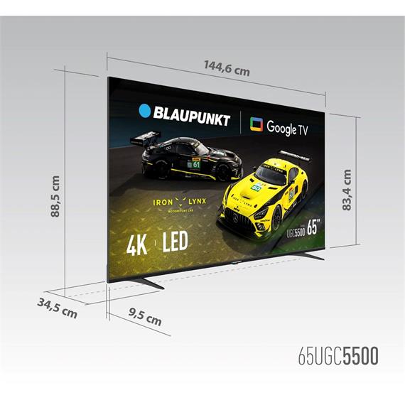 Televisor 65" Blaupunkt 65UGC5500S 4K Ultra HD Google TV