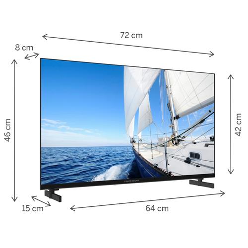Televisor 32" Thomson 32HG2S14 Google TV HD Peana 2 Posiciones