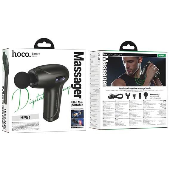 Hoco HP51 Pistola de Masage hasta 3.000rpm y 7.5kg de Presión