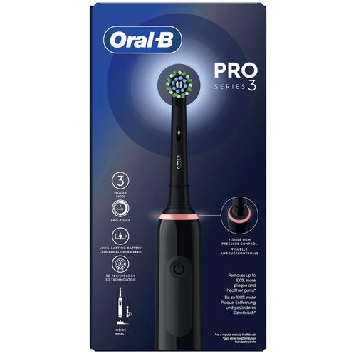 Braun Oral-B Cepillo de Dientes PRO Serie 3 Sensor de Presión Negro (D505.523.3)
