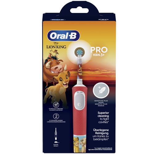 Braun Oral-B Cepillo de Dientes Vitality Pro Kids 3+ El Rey León Rojo (D103.413.2K)