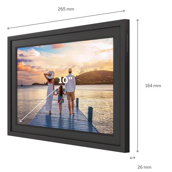 Thomson F10 10" Marco de Fotos Digital 10" con WiFi y 32GB Negro