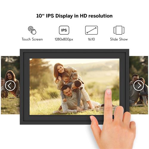 Thomson F10 10" Marco de Fotos Digital 10" con WiFi y 32GB Negro