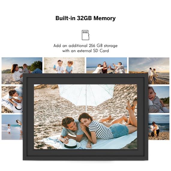 Thomson F10 10" Marco de Fotos Digital 10" con WiFi y 32GB Negro