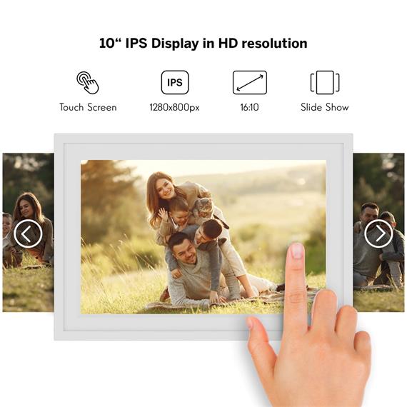 Thomson F10 10" Marco de Fotos Digital 10" con WiFi y 32GB Blanco