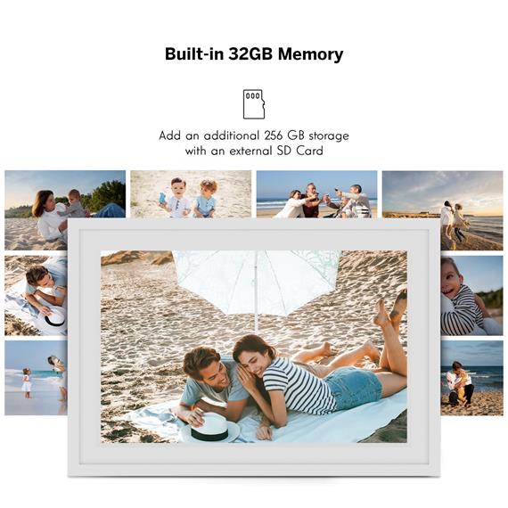 Thomson F10 10" Marco de Fotos Digital 10" con WiFi y 32GB Blanco