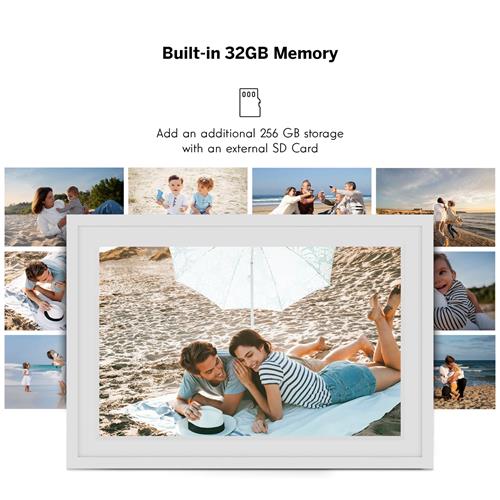 Thomson F10 10" Marco de Fotos Digital 10" con WiFi y 32GB Blanco