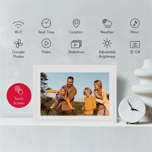Thomson F10 10" Marco de Fotos Digital 10" con WiFi y 32GB Blanco