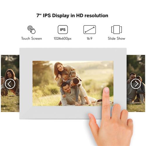 Thomson F07W Marco de Fotos Digital con WiFi y 32GB Blanco