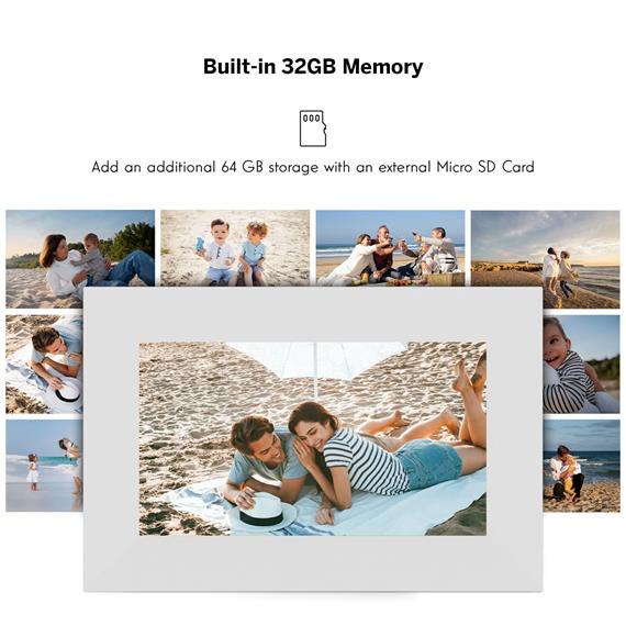 Thomson F07W Marco de Fotos Digital con WiFi y 32GB Blanco