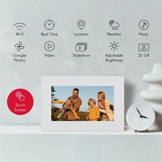 Thomson F07W Marco de Fotos Digital con WiFi y 32GB Blanco