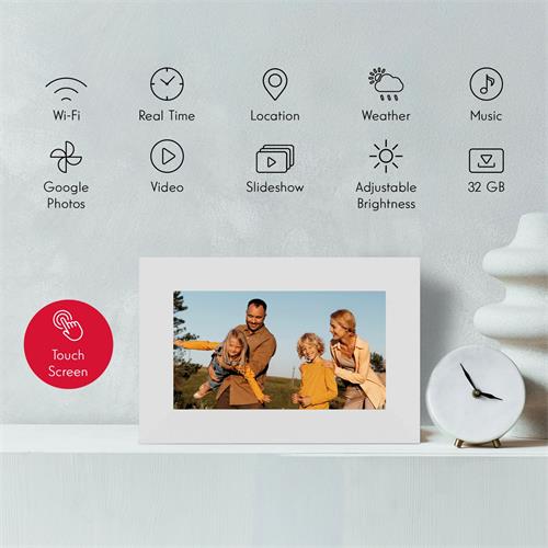 Thomson F07W Marco de Fotos Digital con WiFi y 32GB Blanco