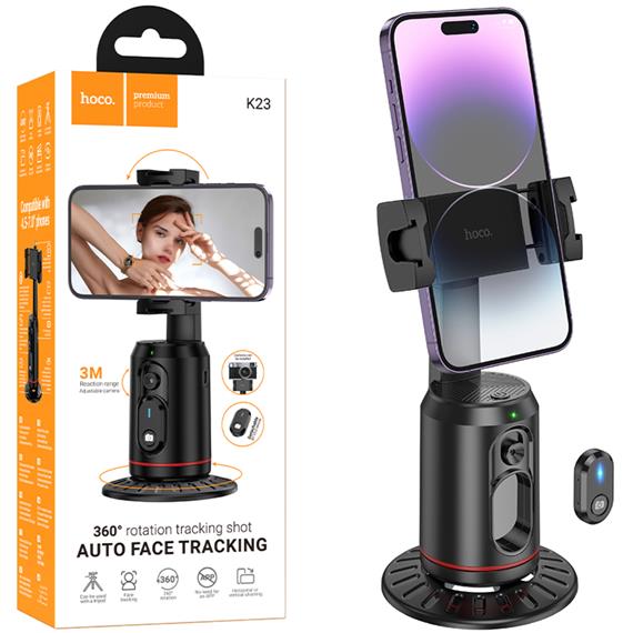 Hoco K23 Soporte 360º Motorizado Con Seguimiento Facial y Bluetooth