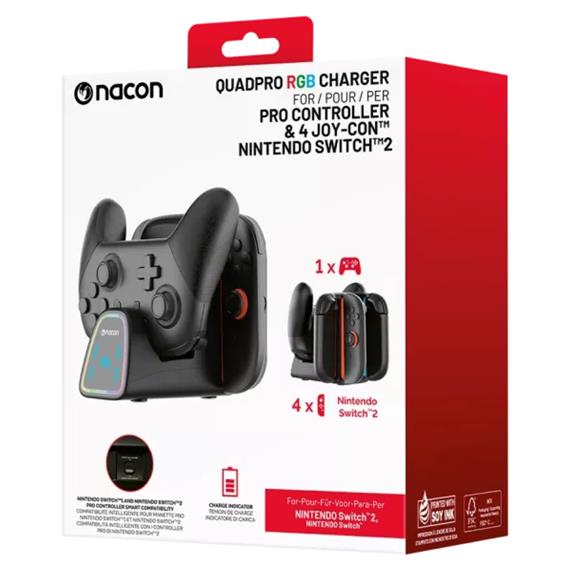 Nacon Base de Carga para  Mandos 4 Joy con Nintendo Switch 2 (SWITCHNEWCHARGERPRO)